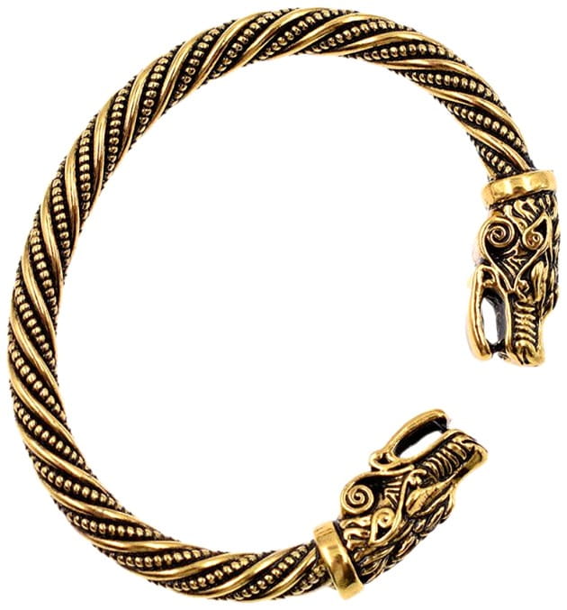 Šiaurietiška apyrankė „Fenrir“ – senas auksas