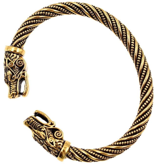 Šiaurietiška apyrankė „Fenrir“ – senas auksas