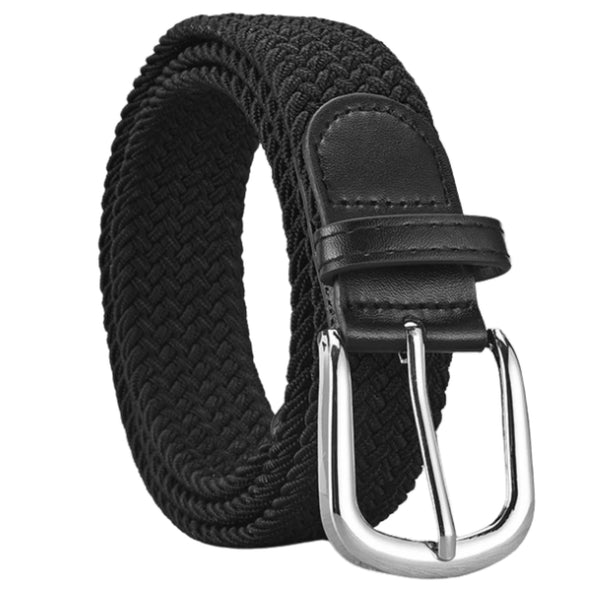 Elastingas juodas diržas be skylių