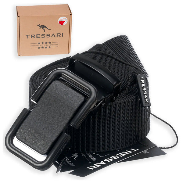 Taktinis diržas Tressari, juodas, automatinė sagtis