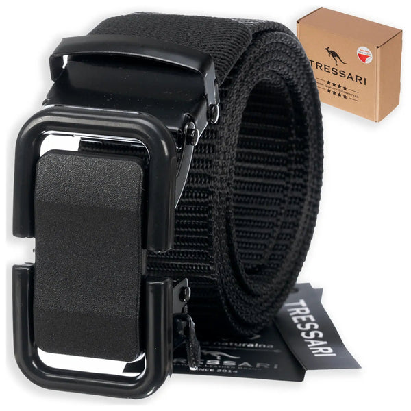 Taktinis diržas Tressari, juodas, automatinė sagtis