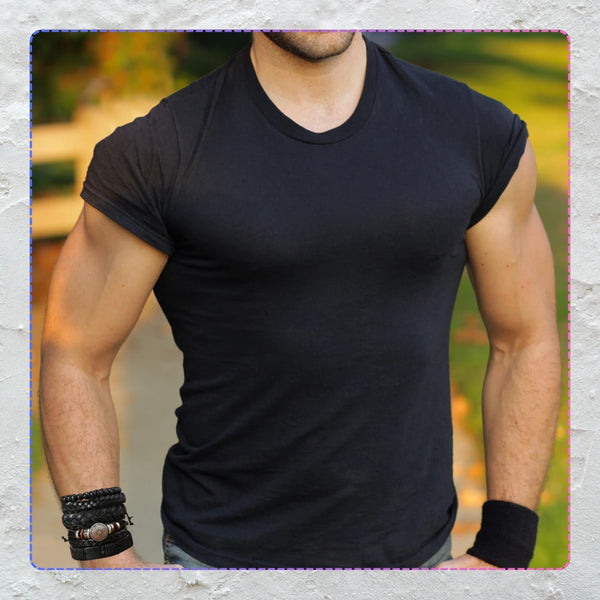 Vyriškų odinių apyrankių rinkinys su karoliukais (mix)