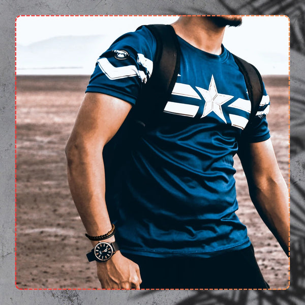 Vyriška apyrankė – juoda oda ir akmeniniai karoliukai