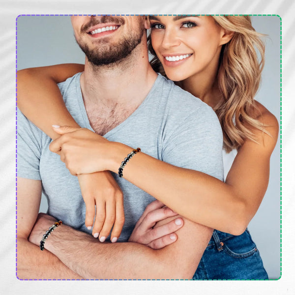 Apsauginė apyrankė: hematitas, tigro akis ir juodasis obsidianas