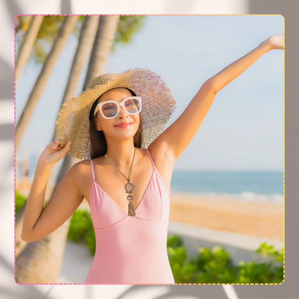 Rudas boho vėrinys su sapnų gaudykle ir kutais