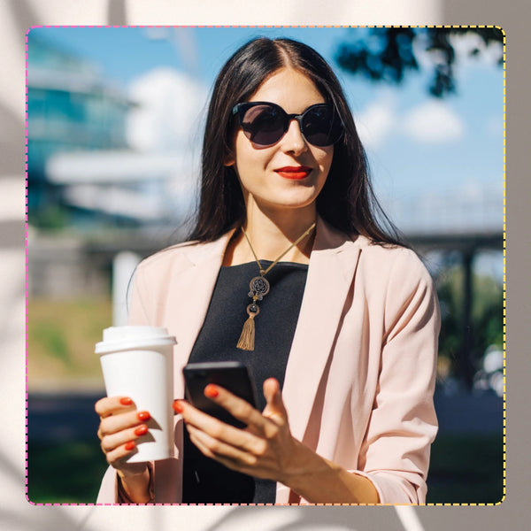 Rudas boho vėrinys su sapnų gaudykle ir kutais