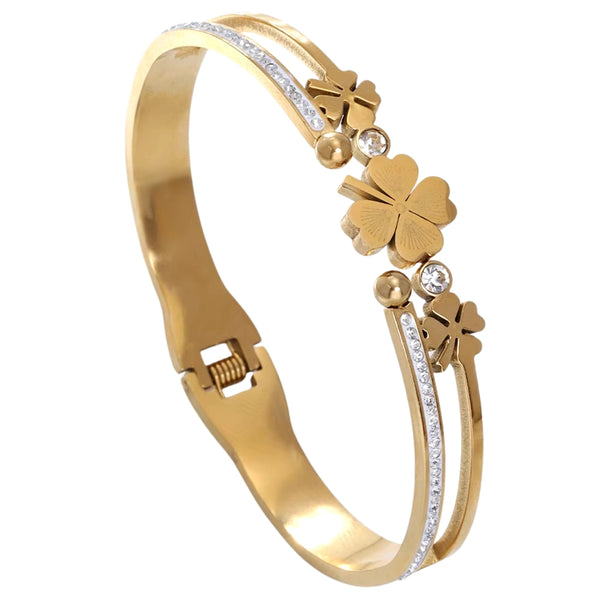 Auksinės spalvos apyrankė, chirurginis plienas (su užsegimu)