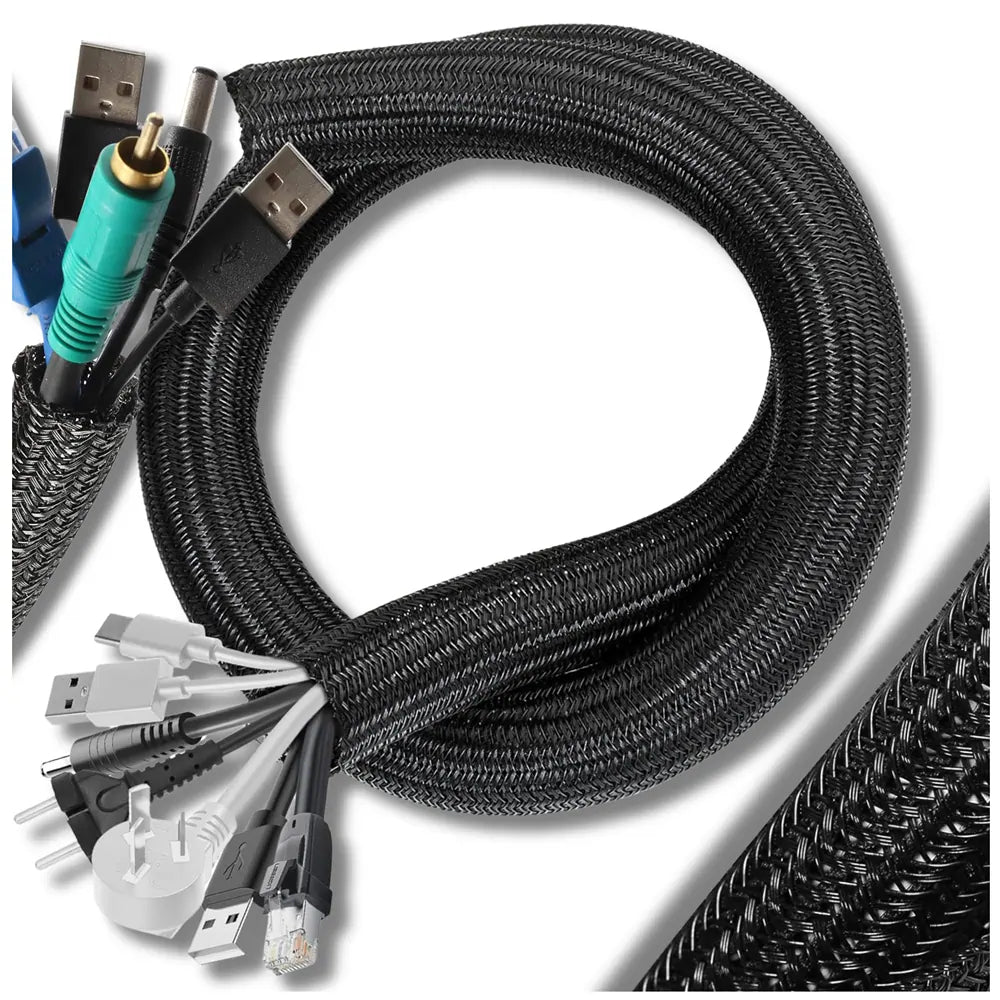 Kabelių organizatorius, juodas, 3 m N369