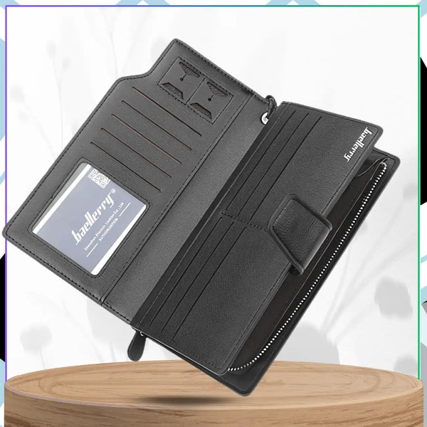 Vyriška didelė piniginė, juoda S516