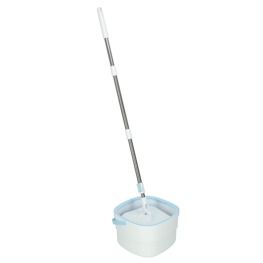 Rotacinė plokščia stačiakampė šluota su vandens išspaudikliu