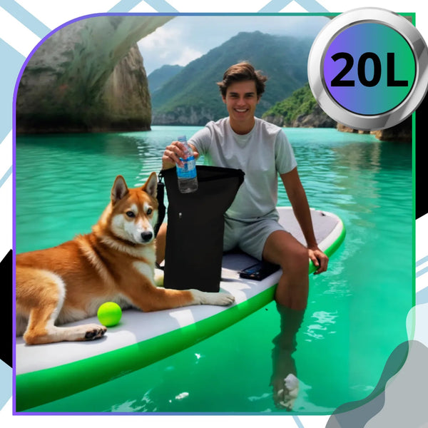 Vandeniui atspari didelė paplūdimio kuprinė 20l