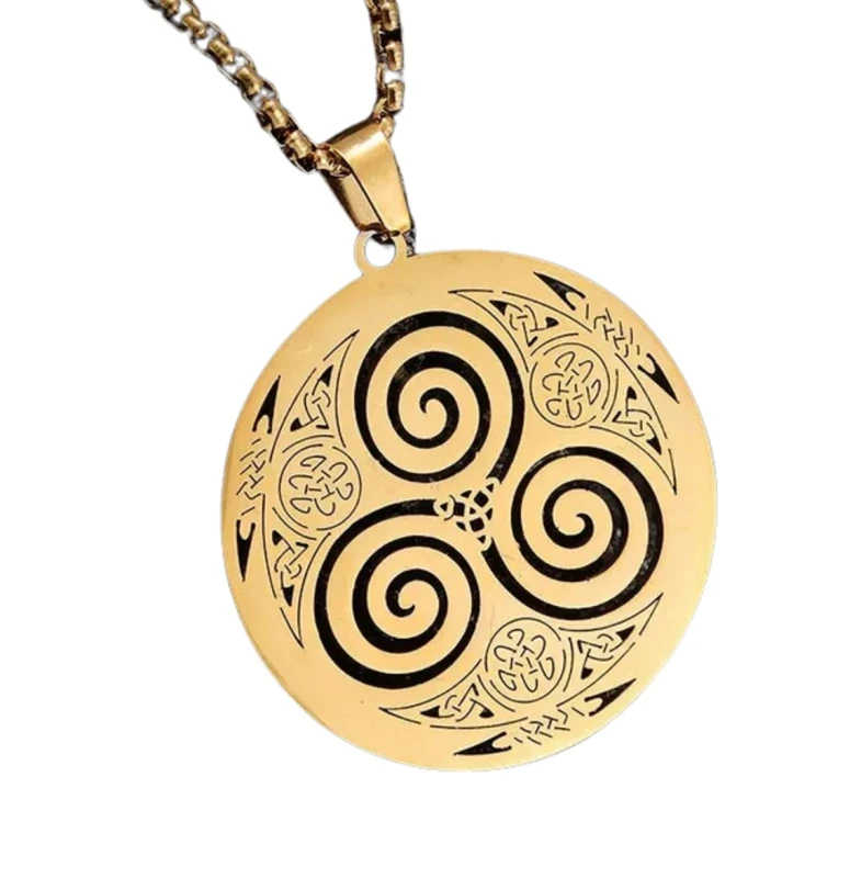 Vyriškas pakabukas K1, auksinis N224