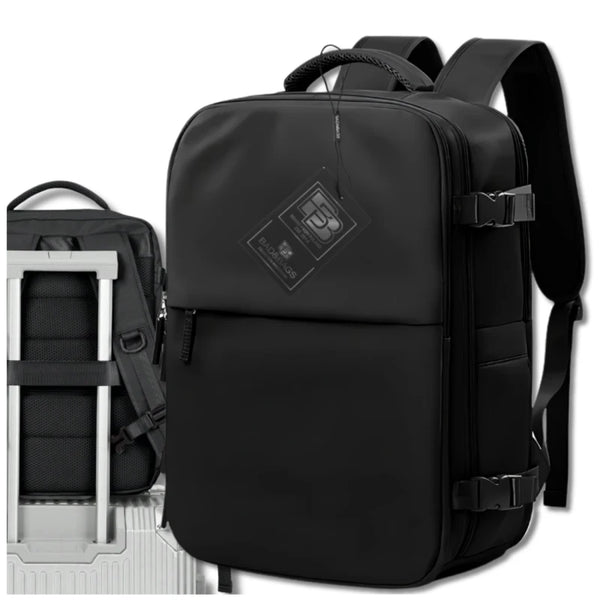 Kelioninė kuprinė BAD&BAGS, juoda, su USB