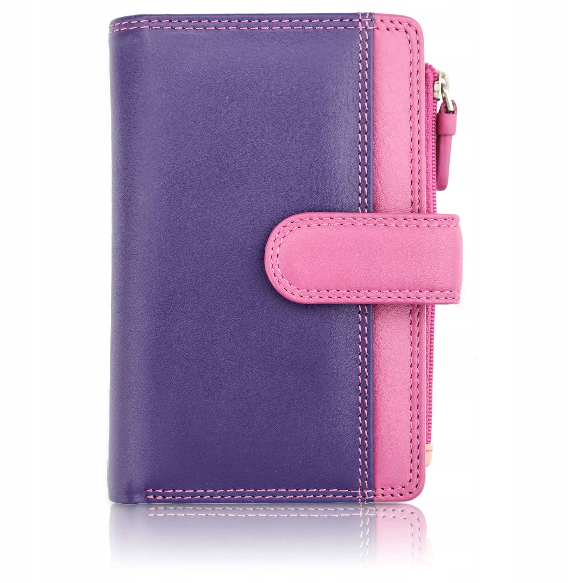 Natūralios odos piniginė moterims Visconti RB-97, violetinė N19