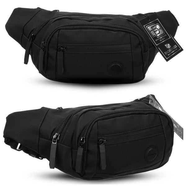 Vyriška vandeniui atspari juosmens rankinė BAD&BAGS, juoda