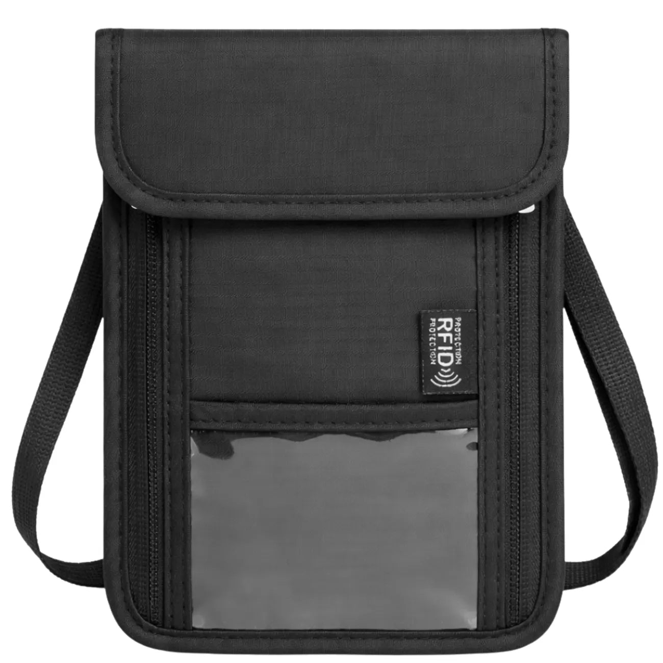 Juoda RFID paso rankinė per petį