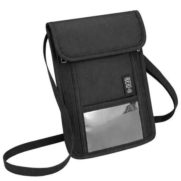 Juoda RFID paso rankinė per petį