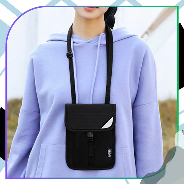 Kelioninis dokumentų dėklas RFID, juodas