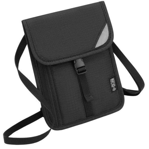 Kelioninis dokumentų dėklas RFID, juodas