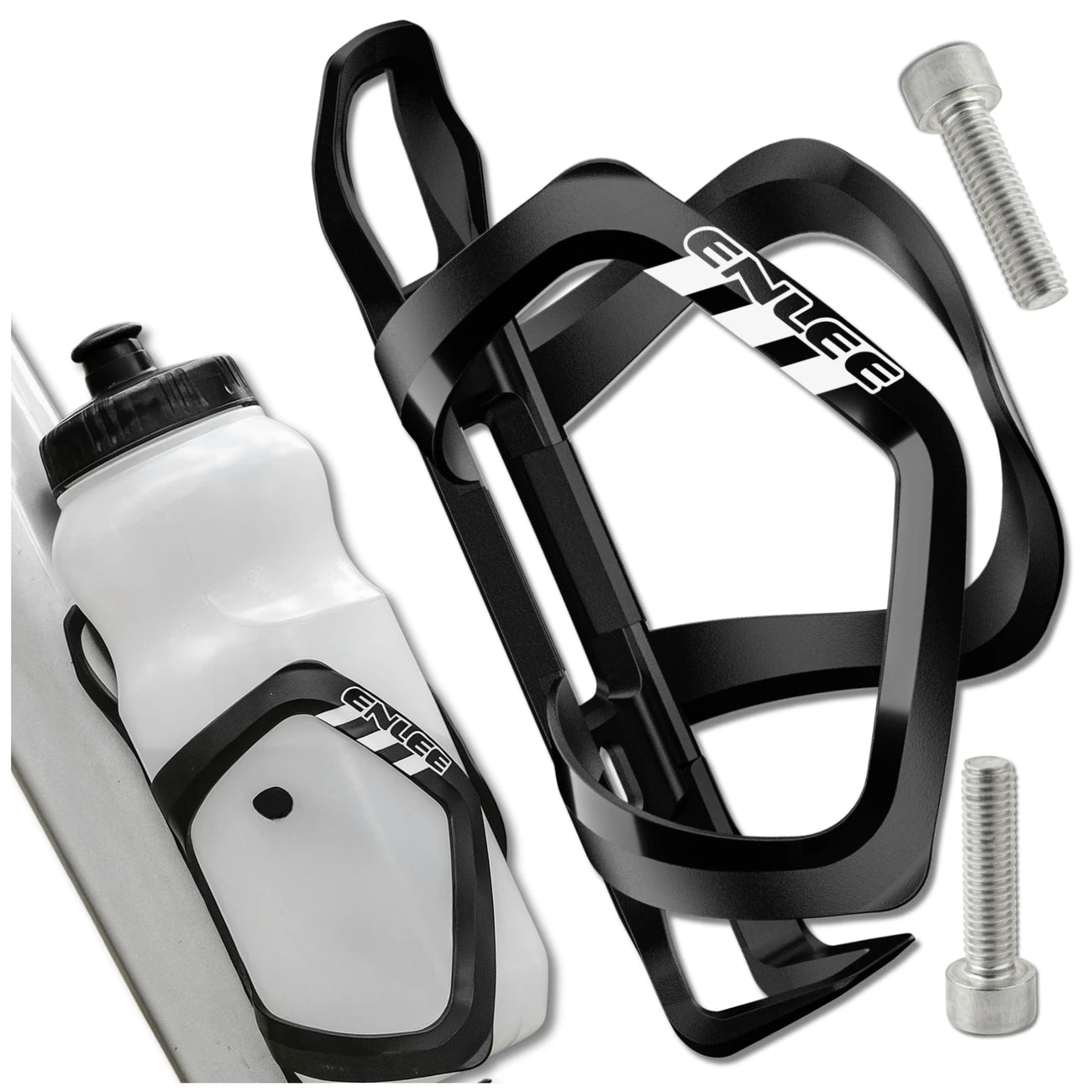 Dviračio laikiklis buteliui, juodas, elastingas N511