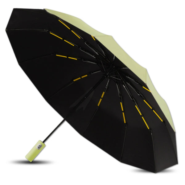 Skėtis žalias automatinis ANTI-UV sulankstomas V3