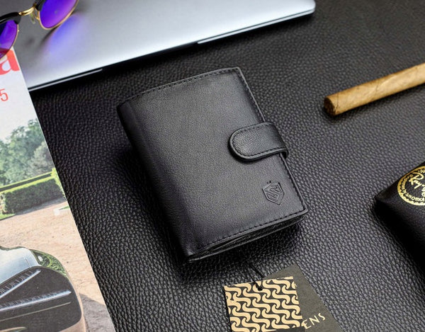 Vyriška odinė piniginė STEVENS, vertikali S192