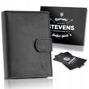 Vyriška odinė piniginė STEVENS, vertikali S192
