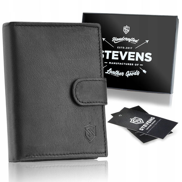 Piniginės ir diržo rinkinys STEVENS medinėje dėžutėje D124