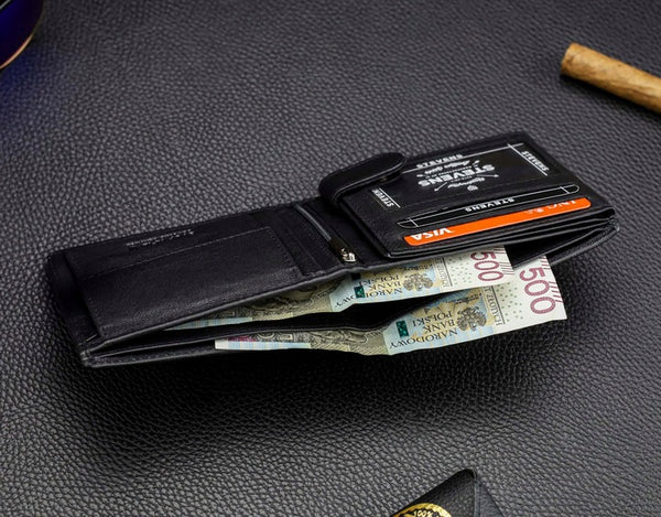 Odinė piniginė vyrams Stevens DP02