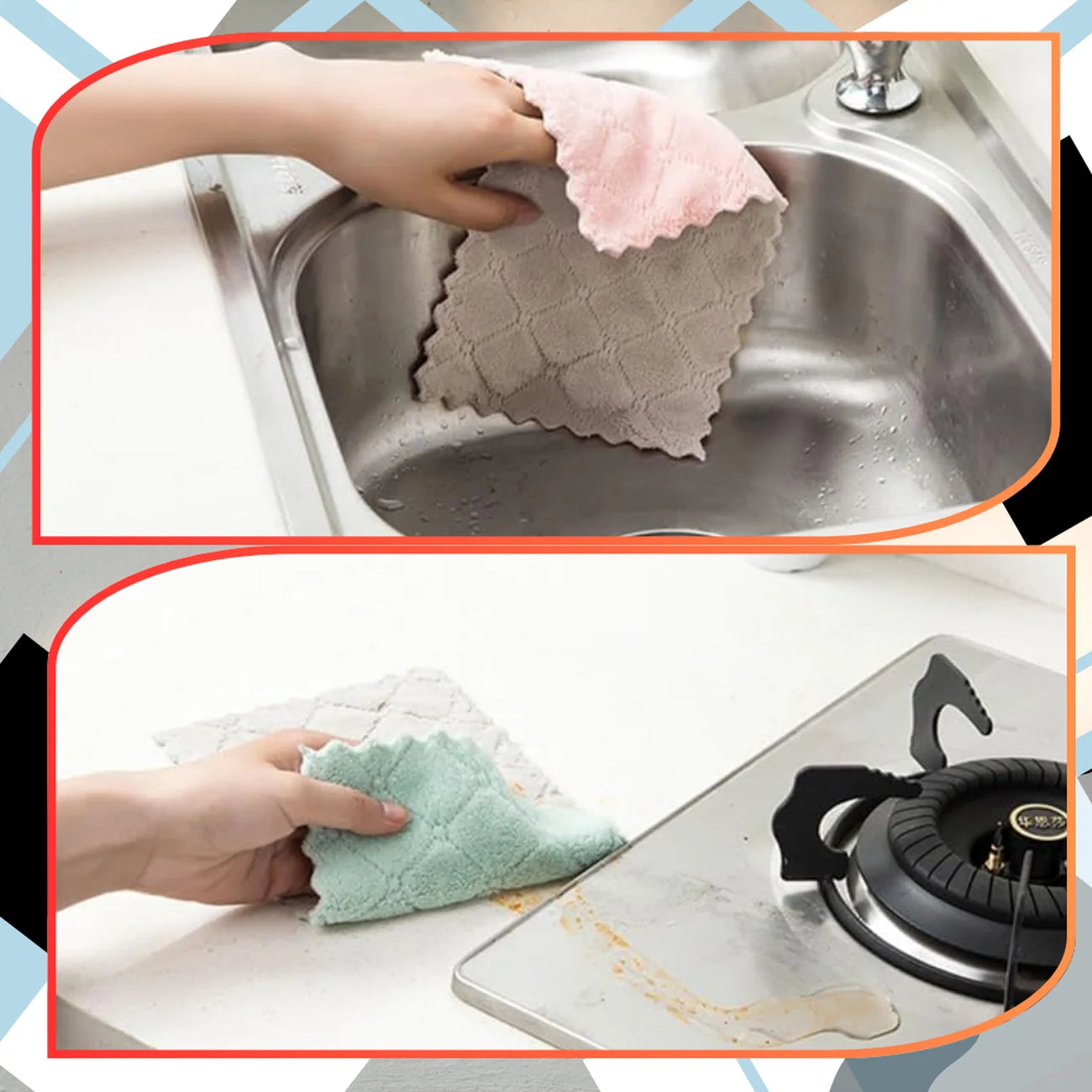 Mikropluošto šluostės, 10 vnt., 30 cm N382