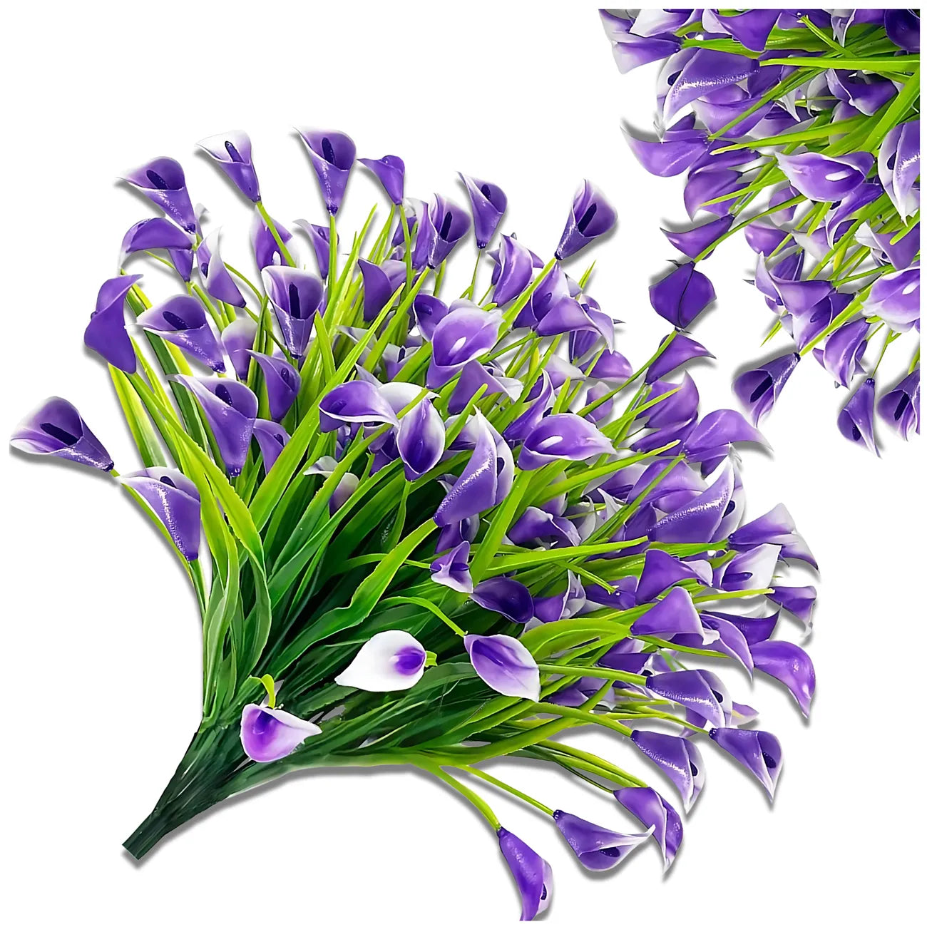 Dirbtinės gėlės, violetinės lelijos, 5 vnt.