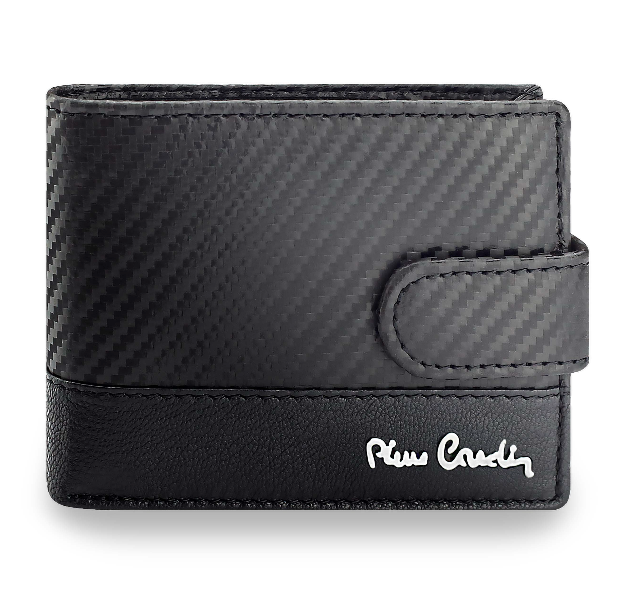 Vyriška odinė piniginė Pierre Cardin, juoda, RFID apsauga A323706