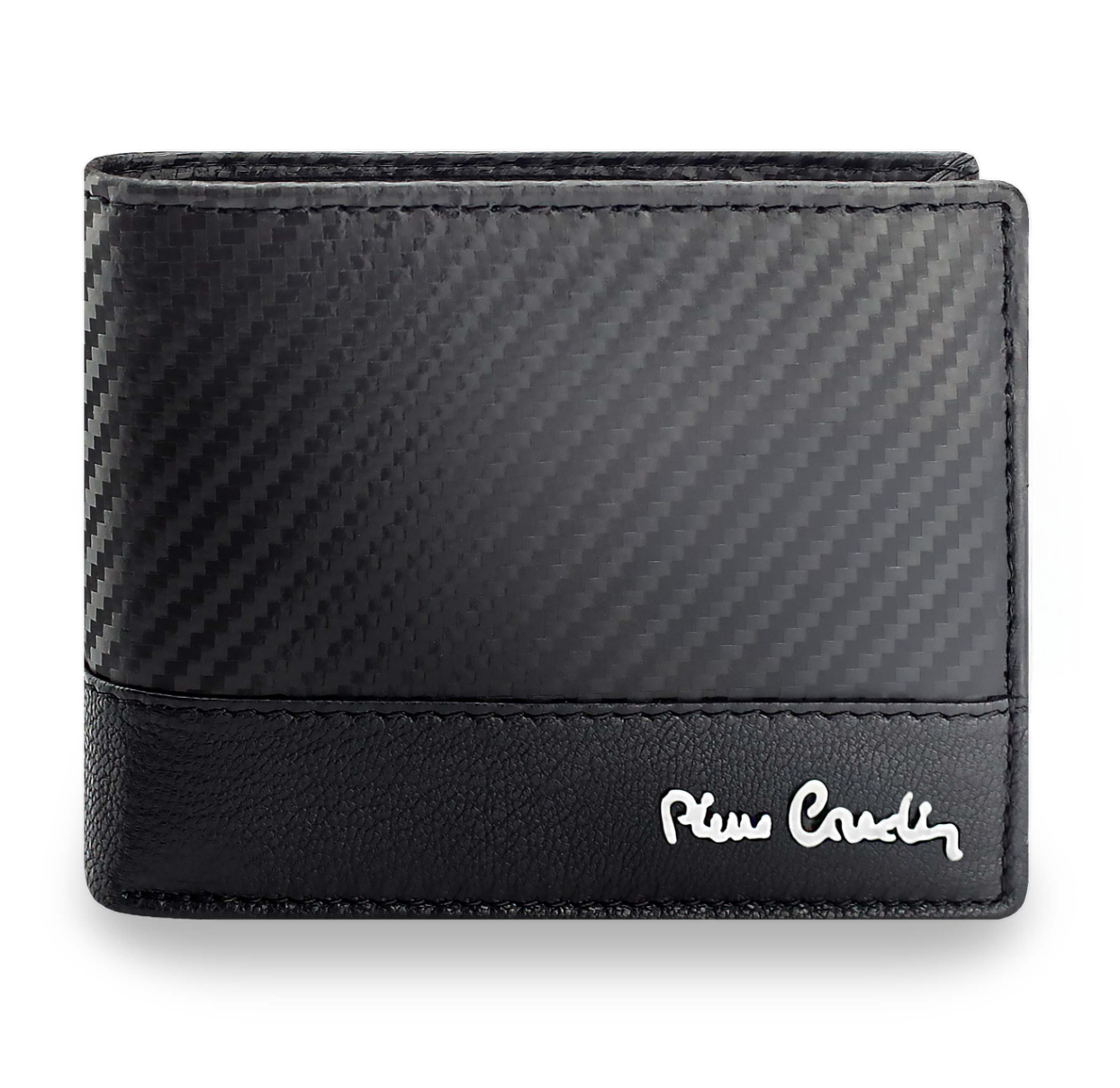 Vyriška odinė piniginė Pierre Cardin, juoda, RFID apsauga 423706