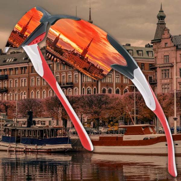 Poliarizuoti akiniai nuo saulės H17, raudoni