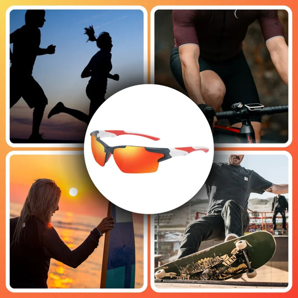 Poliarizuoti akiniai nuo saulės H17, raudoni