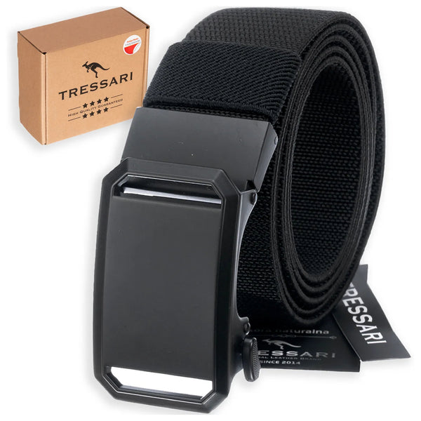 Diržas Tressari, juodas, elastingas