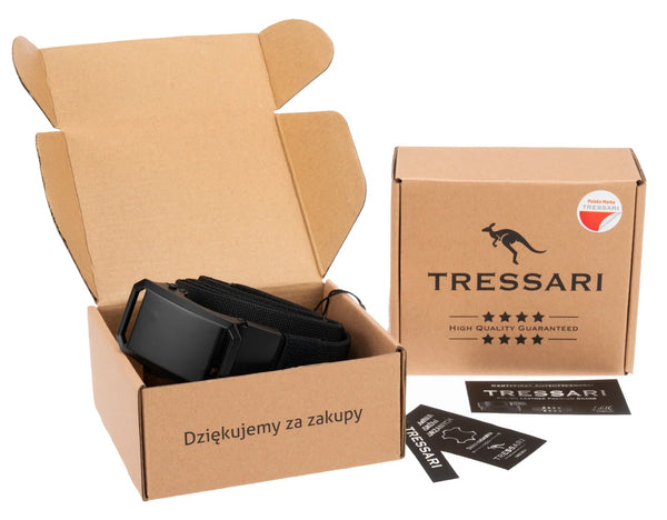Diržas Tressari, juodas, elastingas