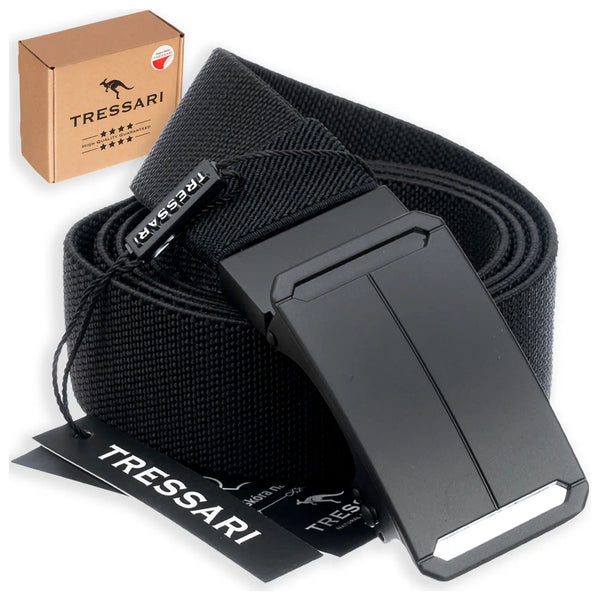 Elastingas diržas Tressari, juodas, automatinė sagtis
