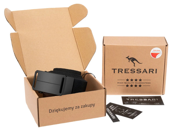 Elastingas diržas Tressari, juodas, automatinė sagtis