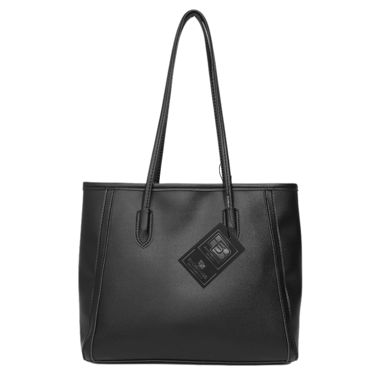Moteriška odinė rankinė BAD&BAGS, juoda N499