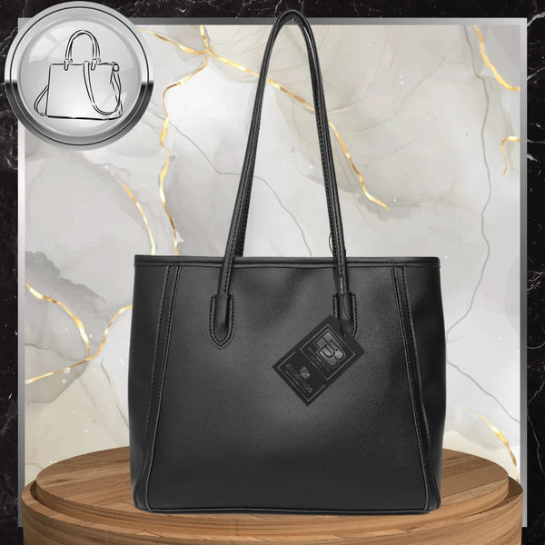 Moteriška odinė rankinė BAD&BAGS, juoda N499