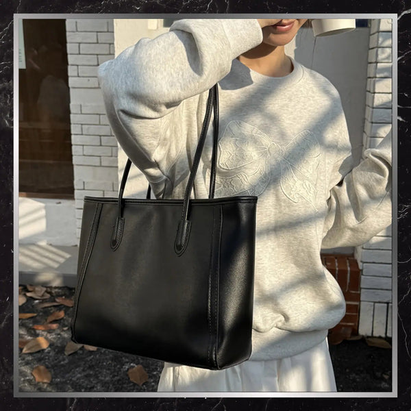 Moteriška odinė rankinė BAD&BAGS, juoda N499
