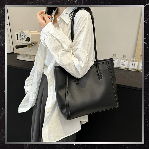 Moteriška odinė rankinė BAD&BAGS, juoda N499