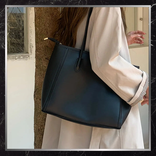 Moteriška odinė rankinė BAD&BAGS, juoda N499