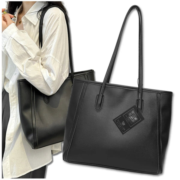 Moteriška odinė rankinė BAD&BAGS, juoda N499