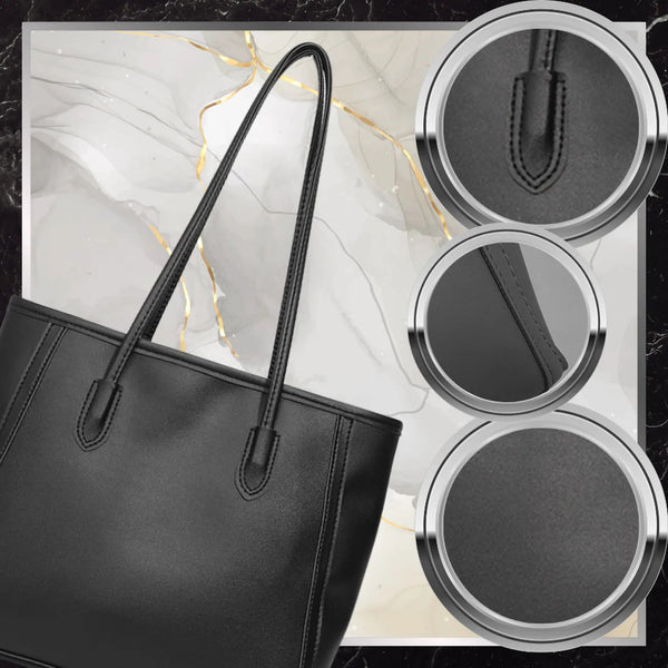Moteriška odinė rankinė BAD&BAGS, juoda N499