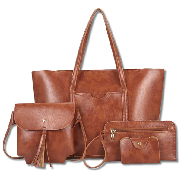 Moteriška odinė rankinė BAD&BAGS, ruda