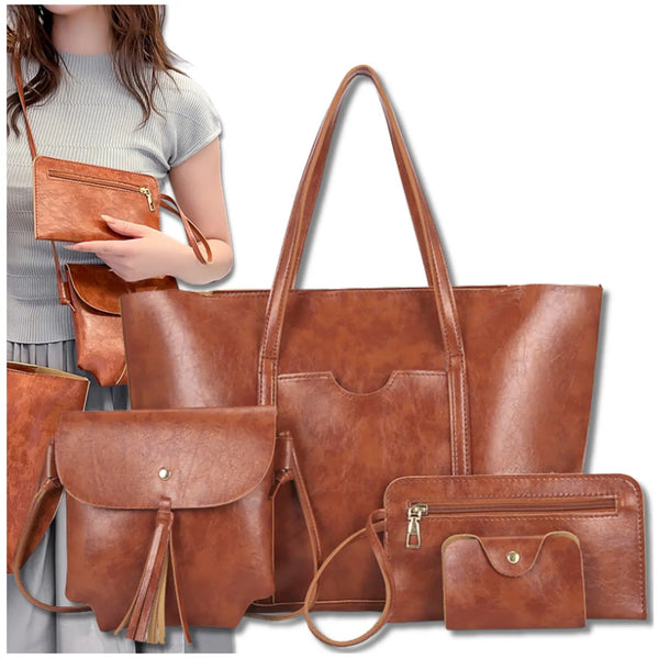 Moteriška odinė rankinė BAD&BAGS, ruda