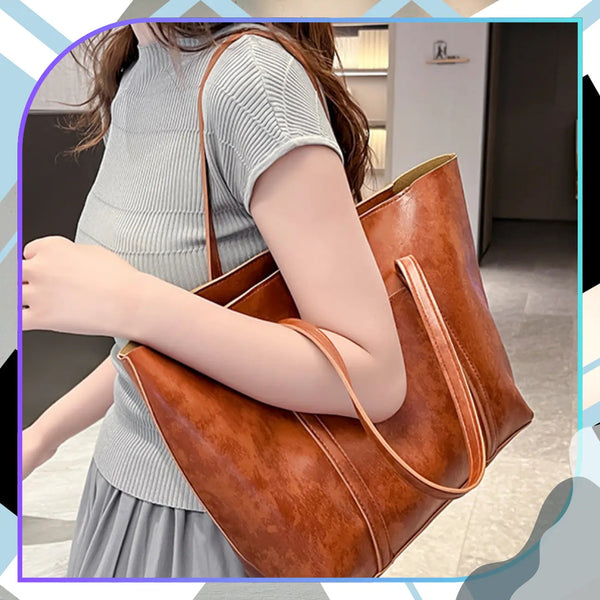 Moteriška odinė rankinė BAD&BAGS, ruda