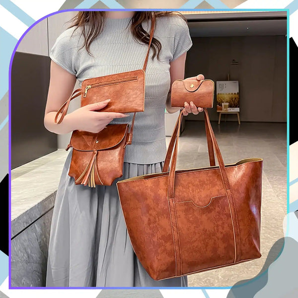 Moteriška odinė rankinė BAD&BAGS, ruda